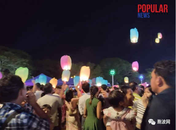 2023年德丁聚月盈日点灯节缅甸各地的热闹情景