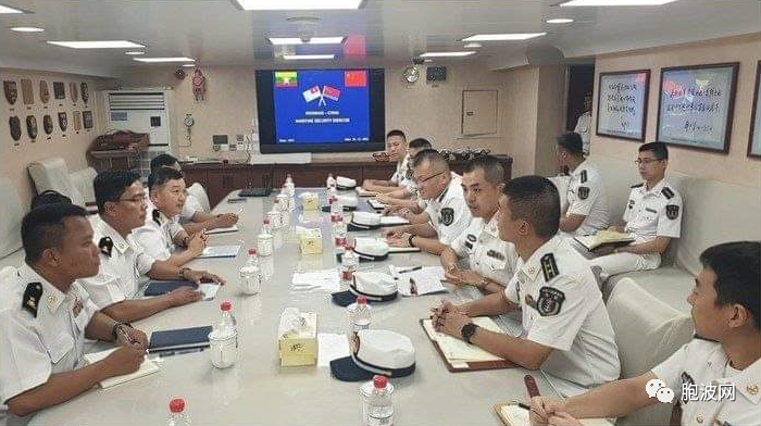 中国海军友好代表团在仰光的行程