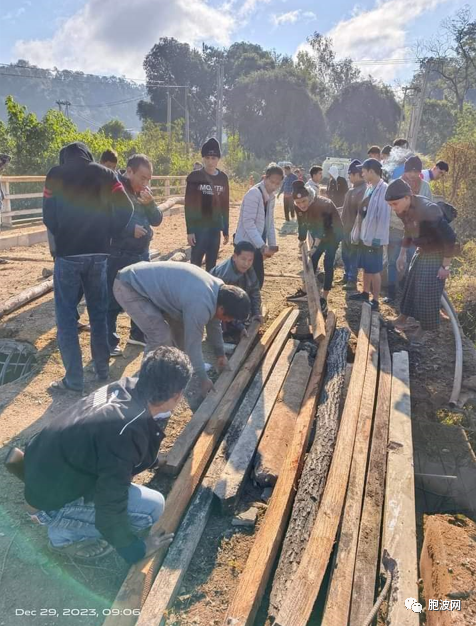 都是民地武：掸北战火熊熊掸南撑伞建塔 掸北战乱南木度与迪波之间的桥梁又被炸毁