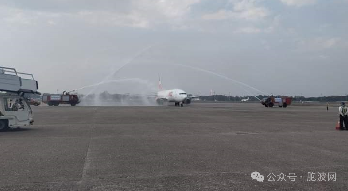 缅甸国航新添货运飞机抵达仰光国际机场