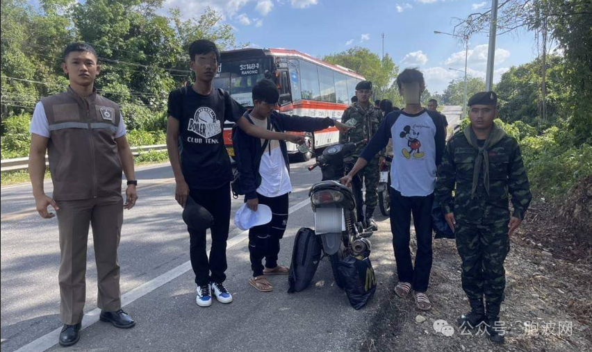 泰国边防逮捕大批非法入境的缅甸公民