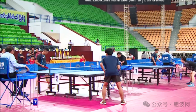 为庆祝2024龙年春节中缅友好乒乓赛在仰光举行
