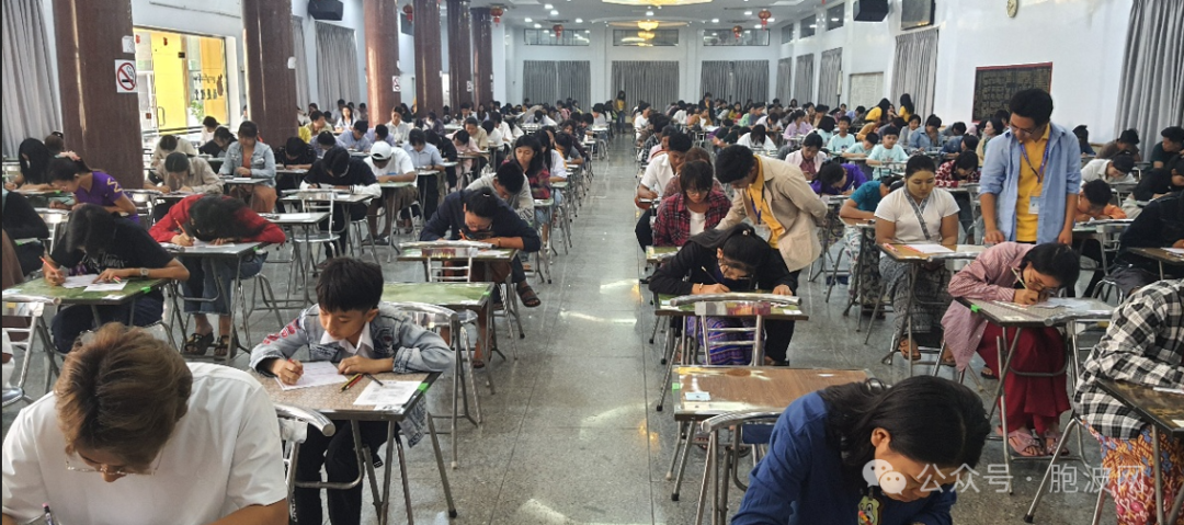 今天福庆学校孔子课堂举行2024年度第二次HSK线下考试