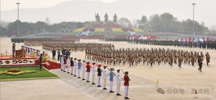 今天缅甸79周年建军节纸媒照片集