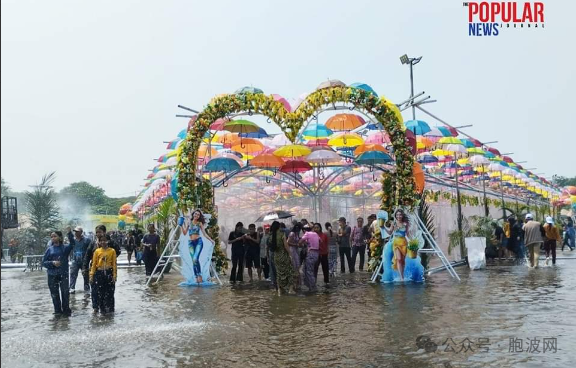 今天4月13日缅甸各地开始欢度泼水狂欢节（仰光照片集）