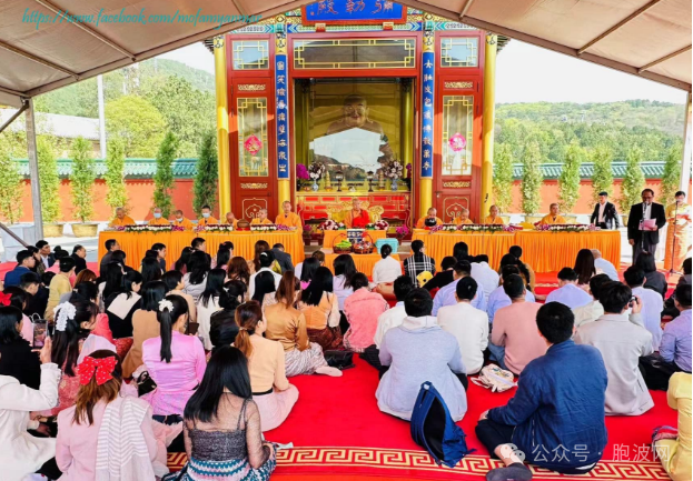 寓意深远：在北京灵光寺举行的缅甸新年活动