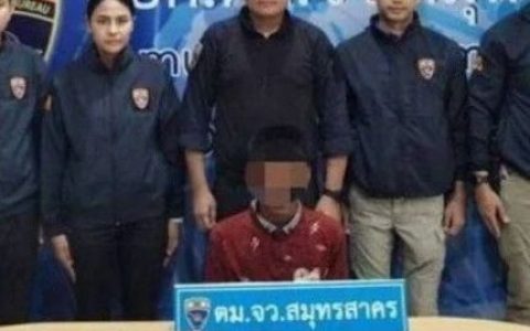 泰国警方逮捕一贩卖军huo毒pin的缅甸青年
