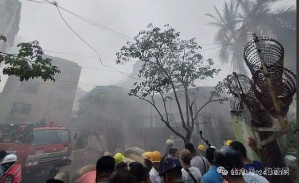 曼德勒昌艾达善镇区煤气爆炸火灾事故死亡人数升至5人