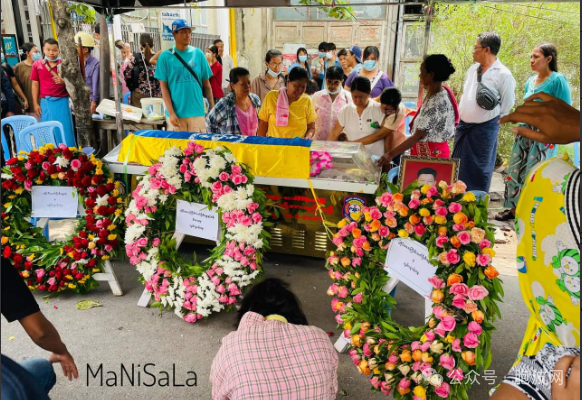 友人离去，曼德勒消防队为殉职消防员隆重举行葬礼