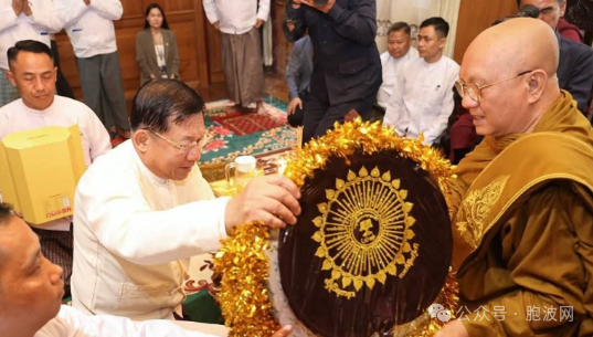 共同的佛教文化：柬埔寨僧王访缅并为缅甸祈祷
