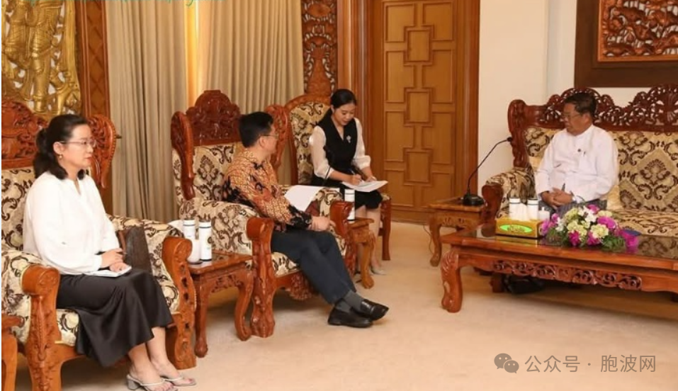 缅甸外交部联邦部长与亚洲特使会晤