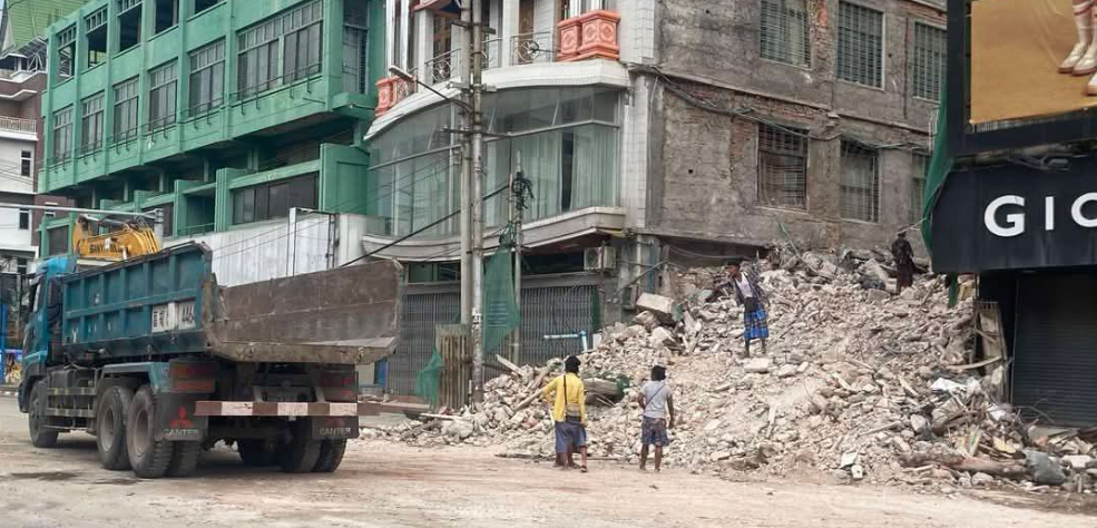 曼德勒市政府：大地震受损建筑80%已经清理