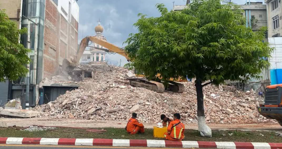 曼德勒市政府：大地震受损建筑80%已经清理