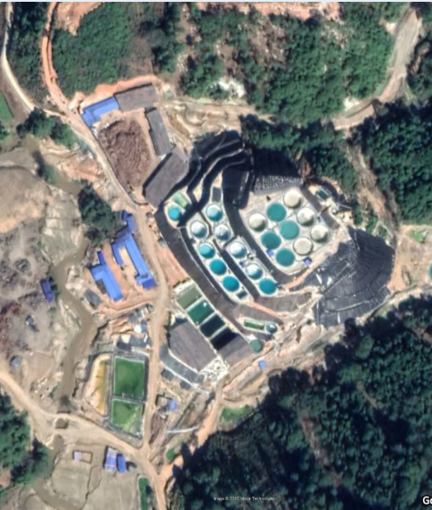 环保与利益：卫星图显示掸邦佤民地武控制区内的两处稀土矿场
