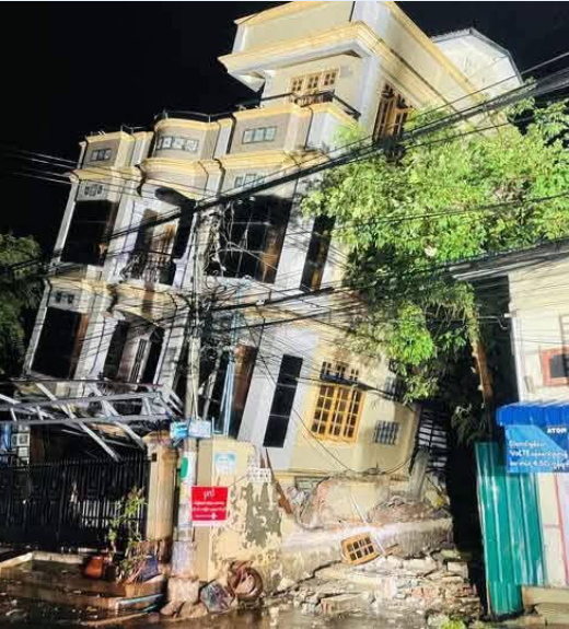 后遗症？曼德勒余震不断又有危楼坍塌