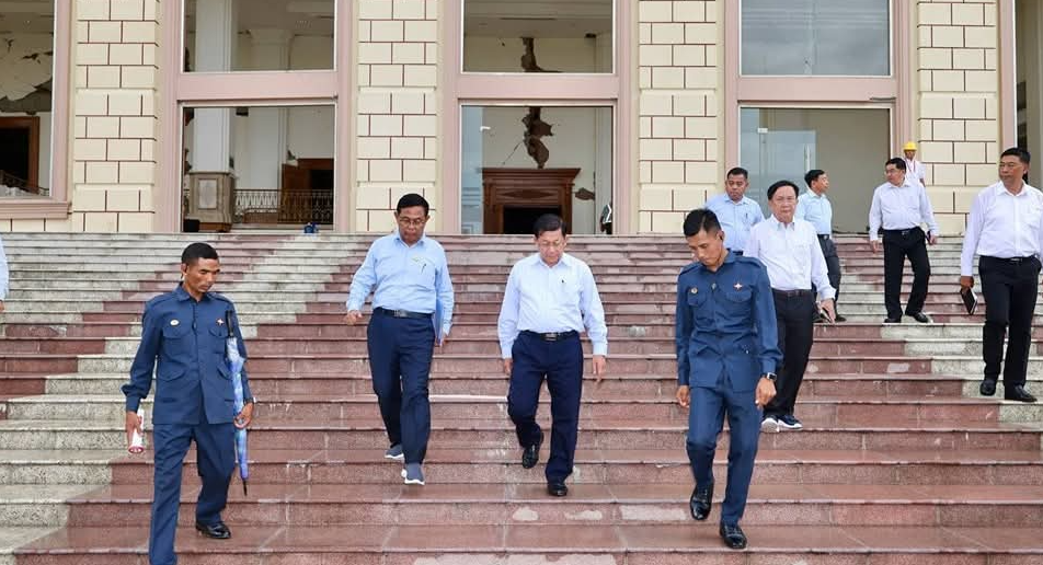 缅甸国会大厦建筑群因地震受损严重需维修