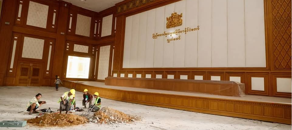 缅甸国会大厦建筑群因地震受损严重需维修
