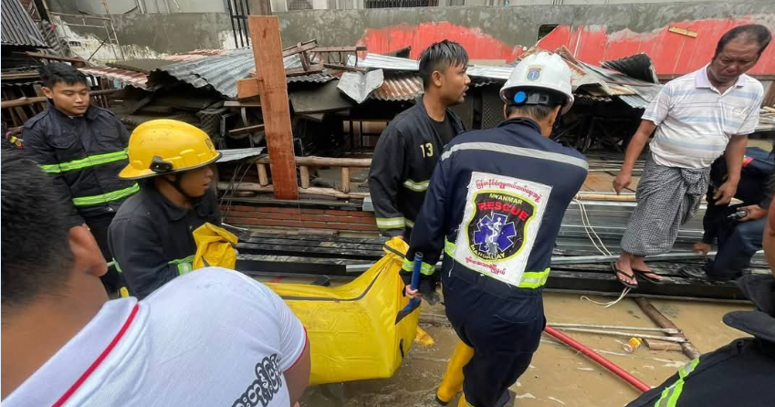 缅甸大地震满两月：曼德勒又有楼房坍塌又遭火灾致四人遇难